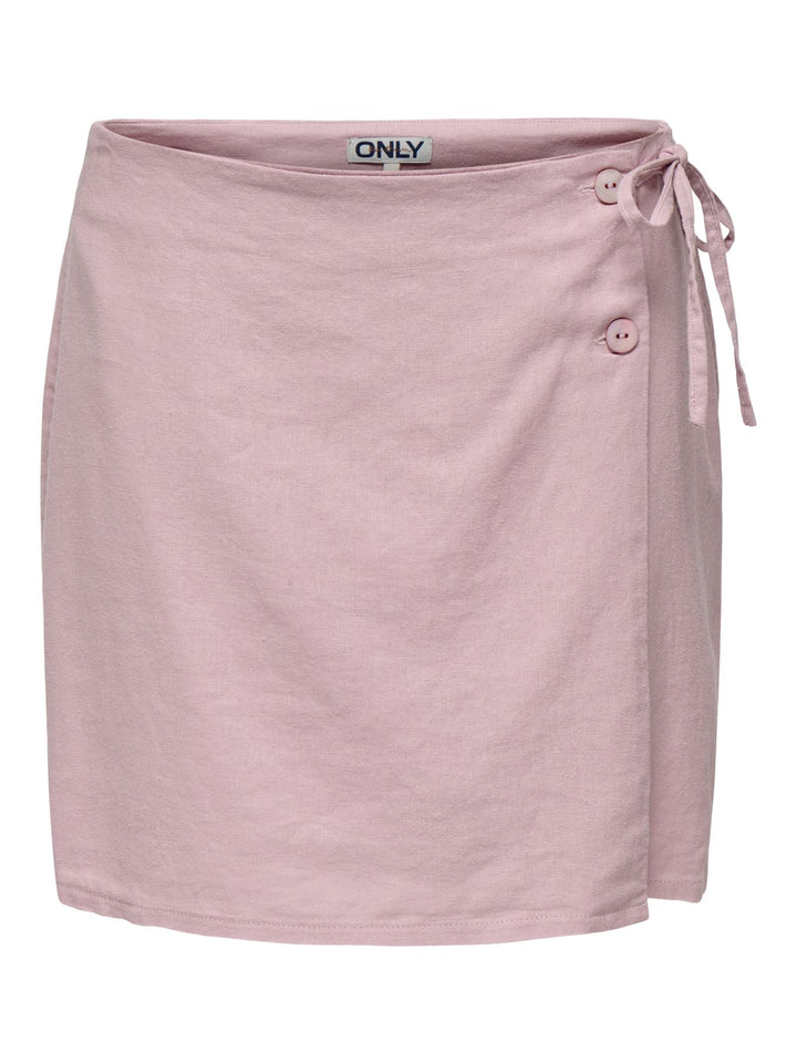 Damen ONLCARO MW WRAP LINEN BL SKIRT CC P