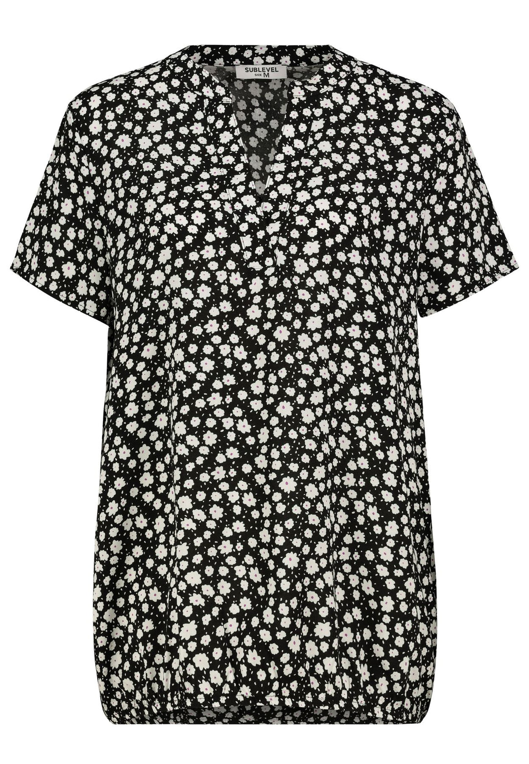 DOB Bluse Rundhals Authentic Style