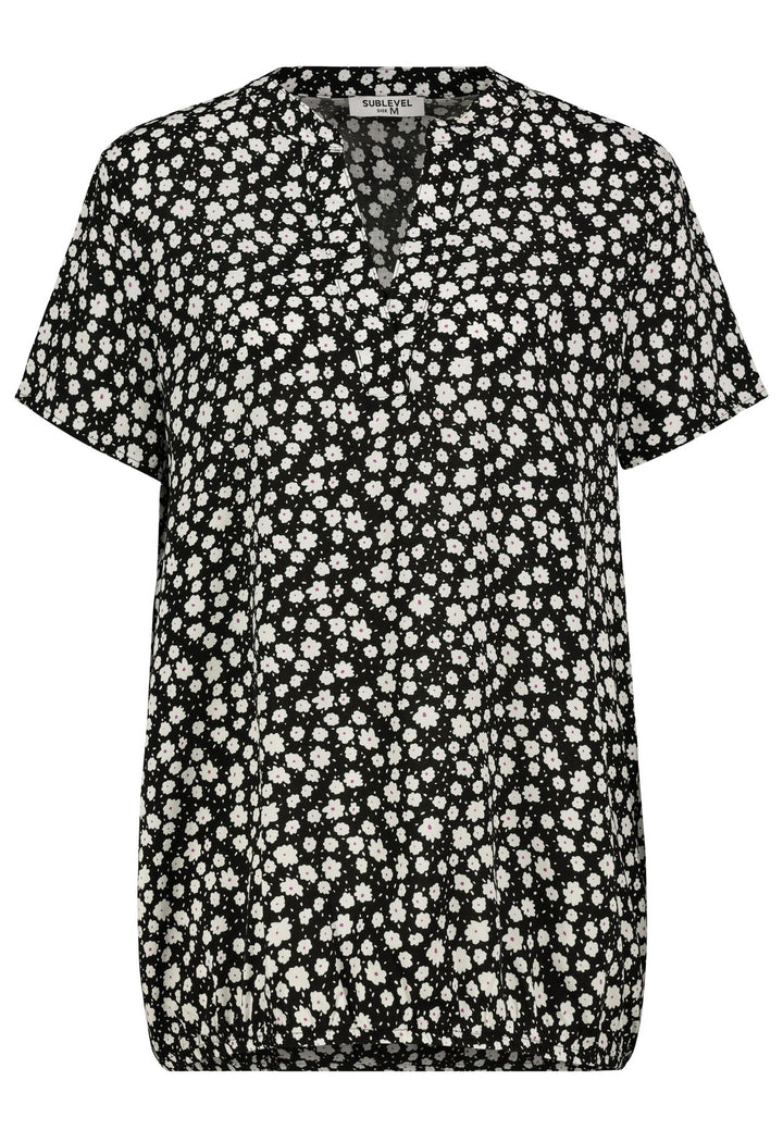 DOB Bluse Rundhals Authentic Style