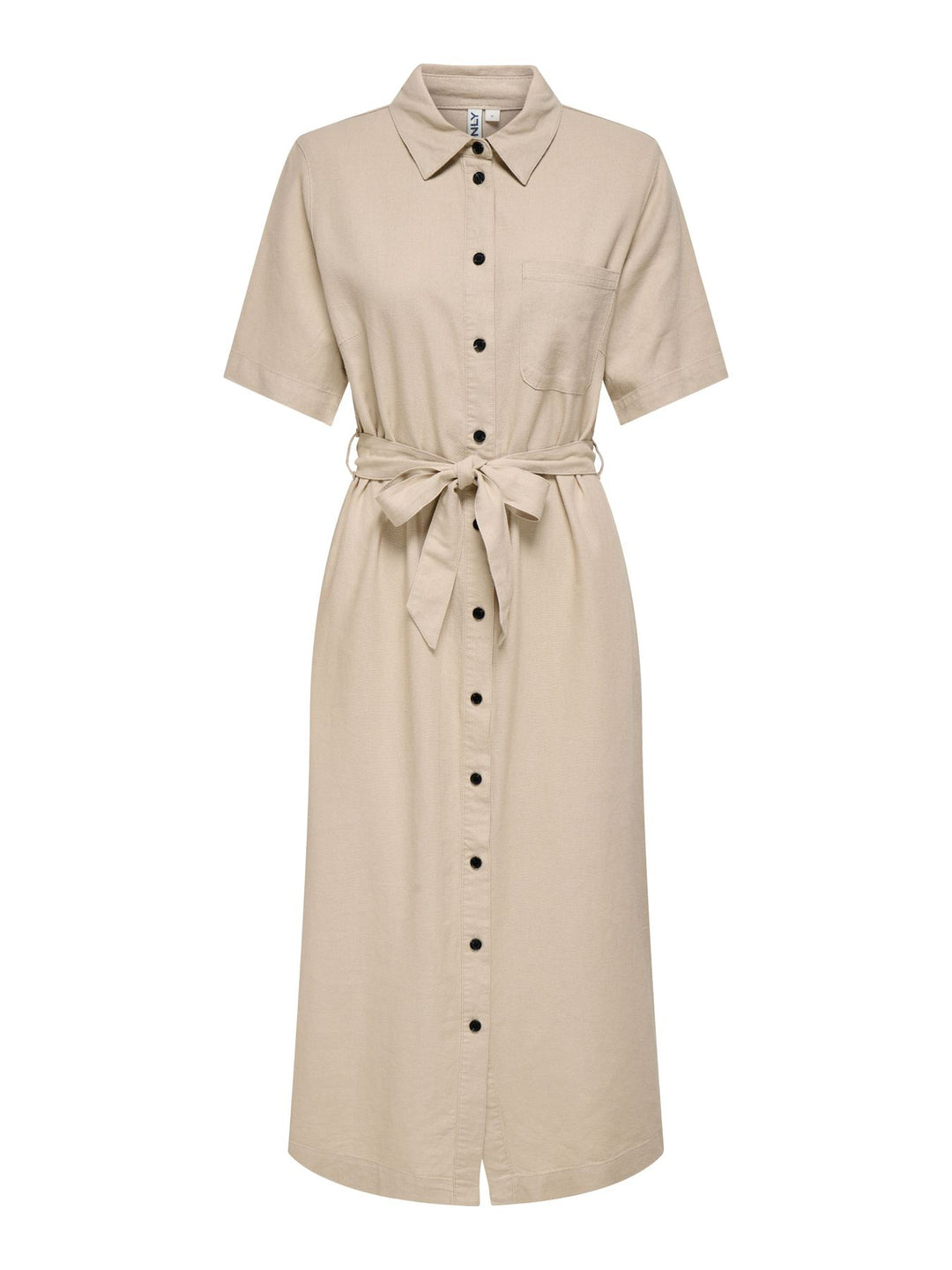 ONLY Leinenkleid Caro mit Gürtel