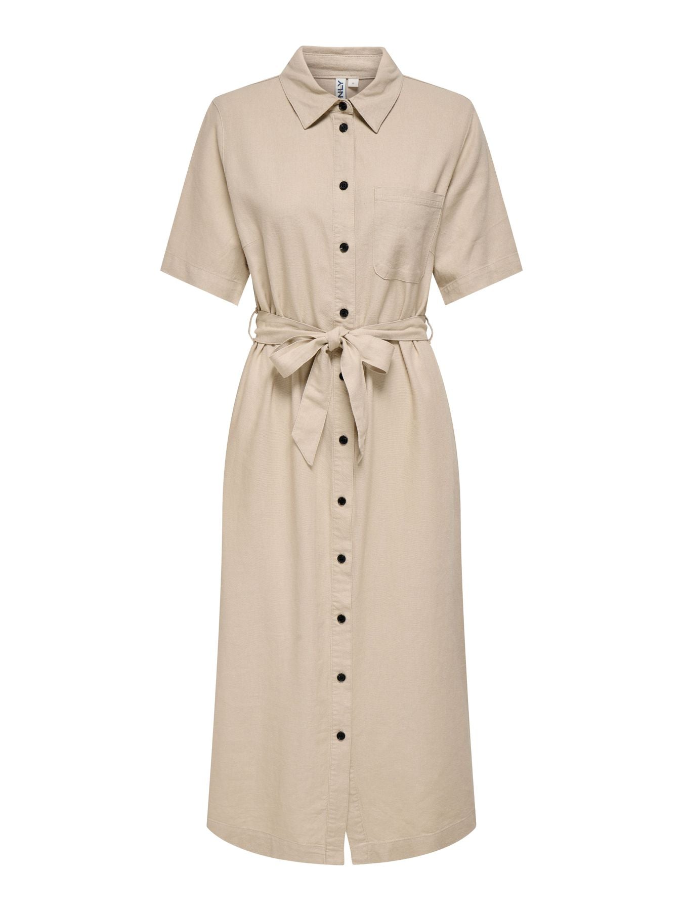 Damen ONLCARO S/S LINEN BL BELT DRESS CC