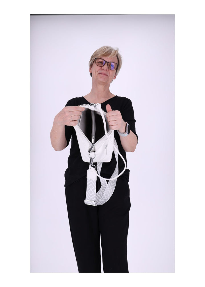 Umhängetasche mit zwei Trageriemen