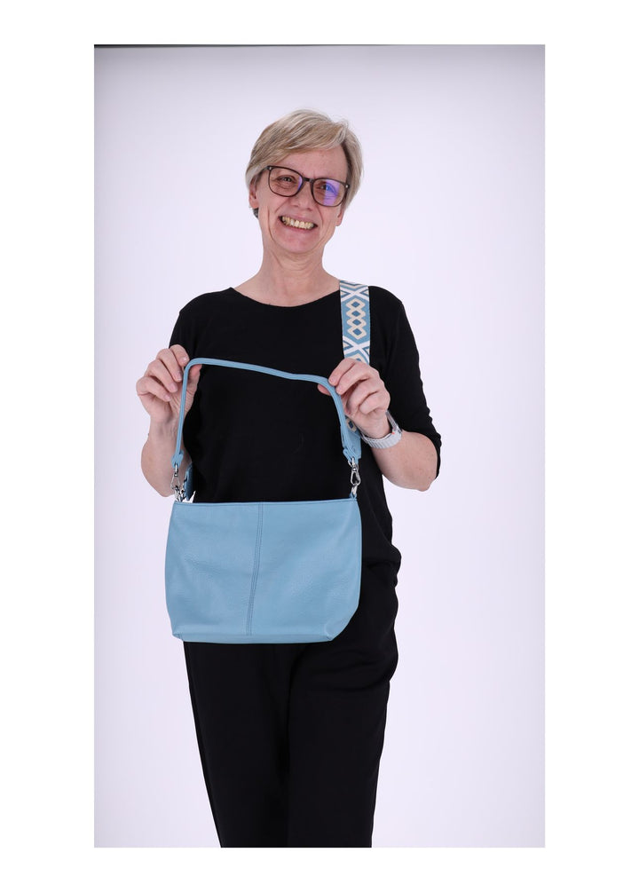 Umhängetasche mit zwei Trageriemen