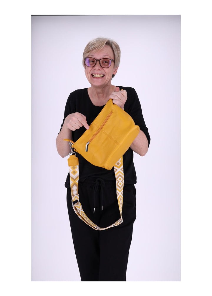 Umhängetasche mit zwei Trageriemen