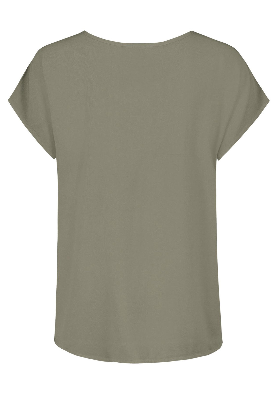 Damen DOB Bluse, Rundhals mit Piping, übe