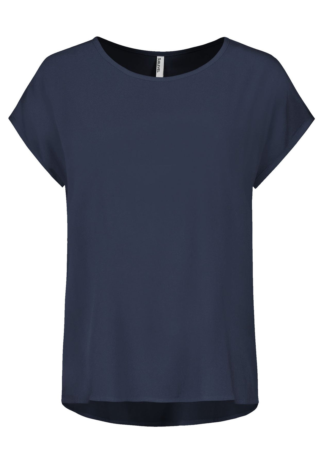 Authentic Style Bluse Rundhals Viskose