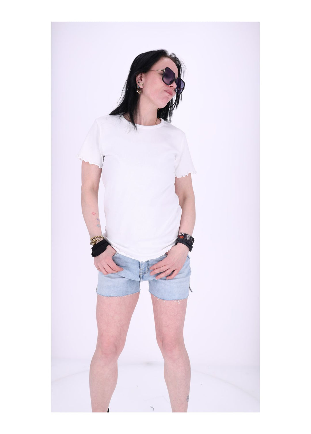 New View Damen-T-Shirt Feinripp