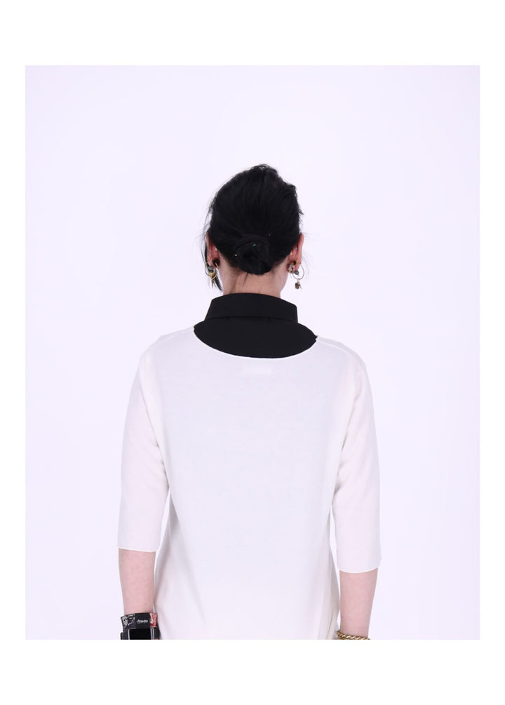 Damen Blusenkragen Viskose