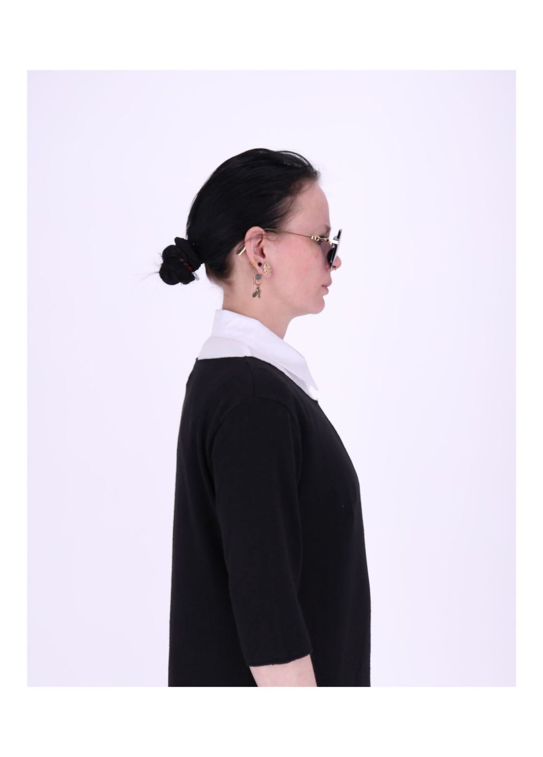 Damen Blusenkragen Baumwolle