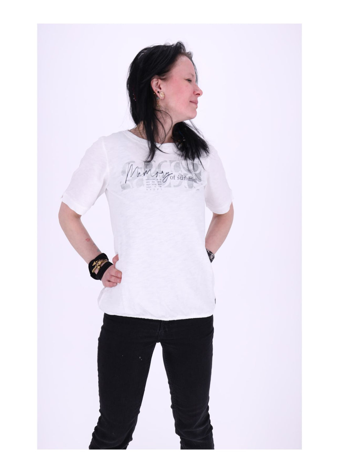SOQUESTO Damen T-Shirt Baumwolle