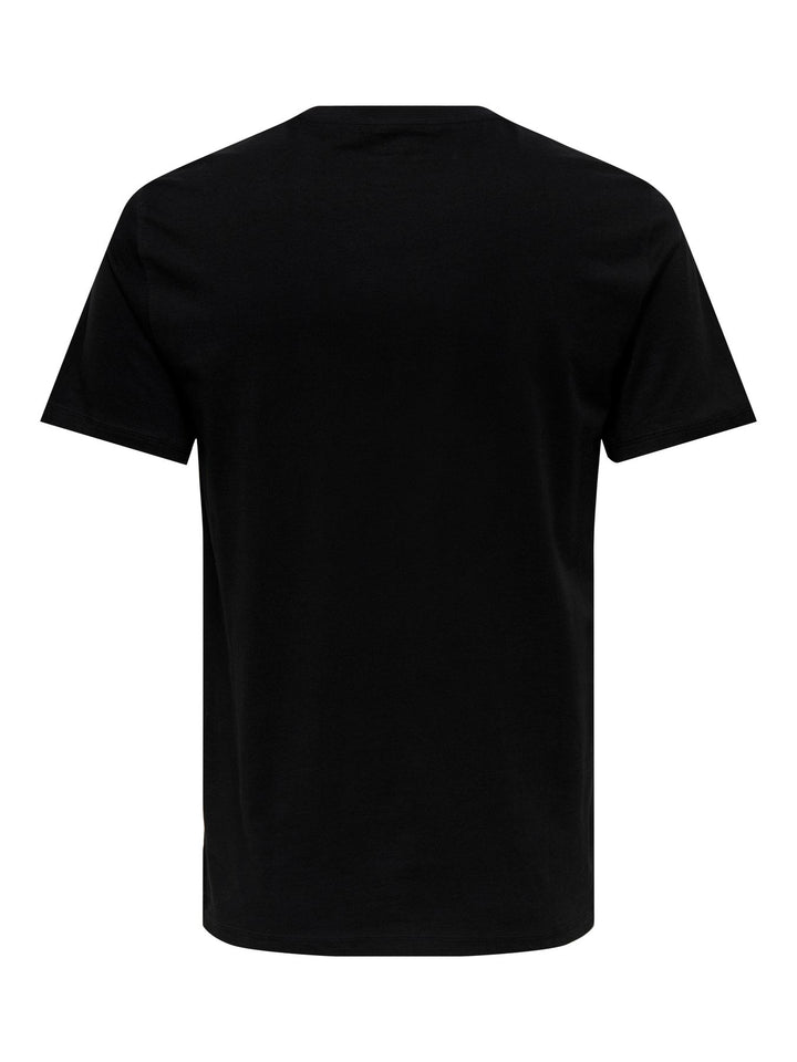 Herren ONSMAX LIFE SS STITCH TEE NOOS Black