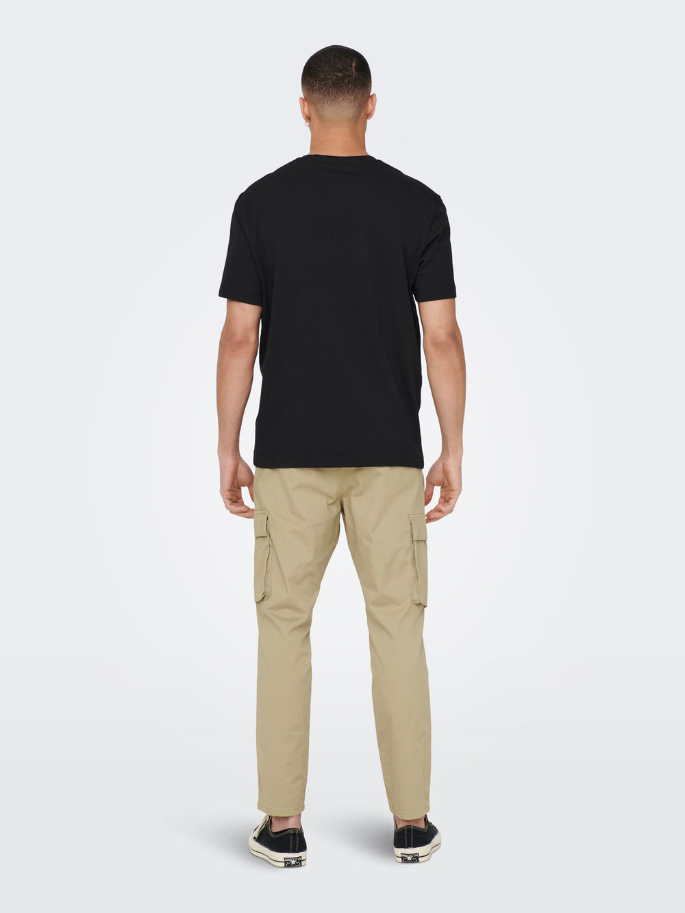 Herren ONSMAX LIFE SS STITCH TEE NOOS Black