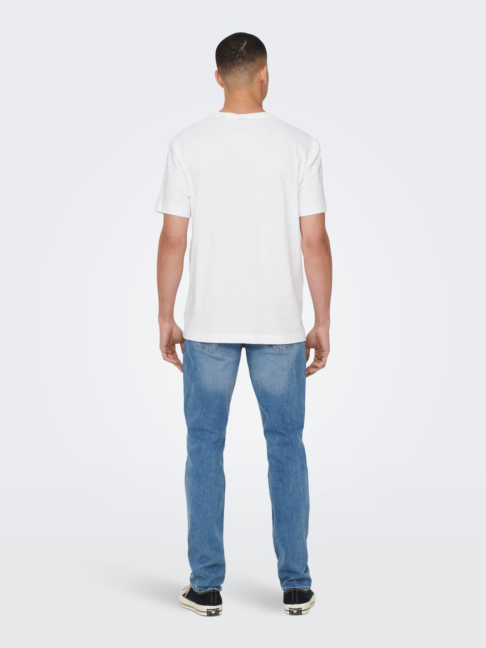 Herren ONSMAX LIFE SS STITCH TEE NOOS white