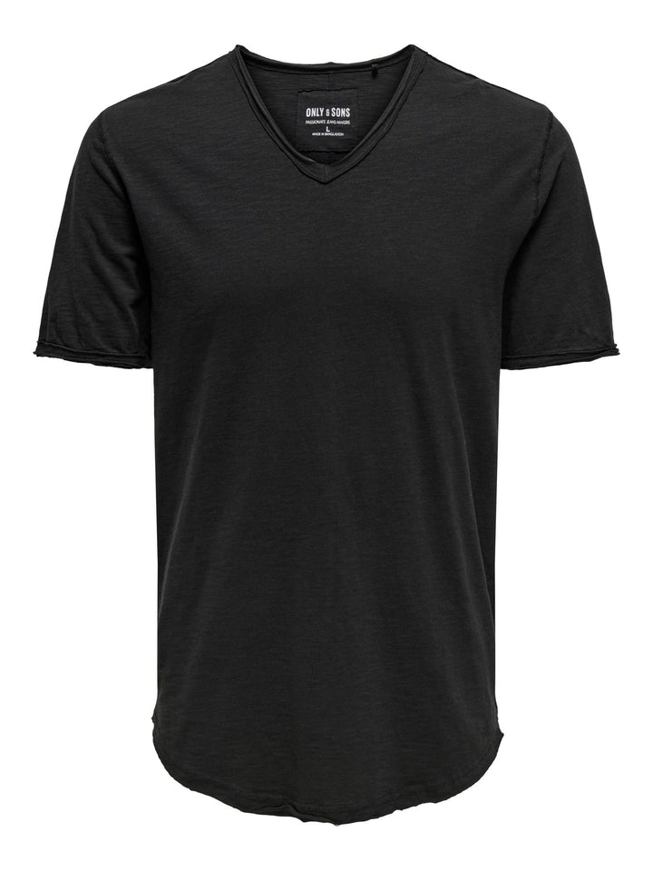 Herren ONSBENNE LONGY V-NECK SS TEE NOOS