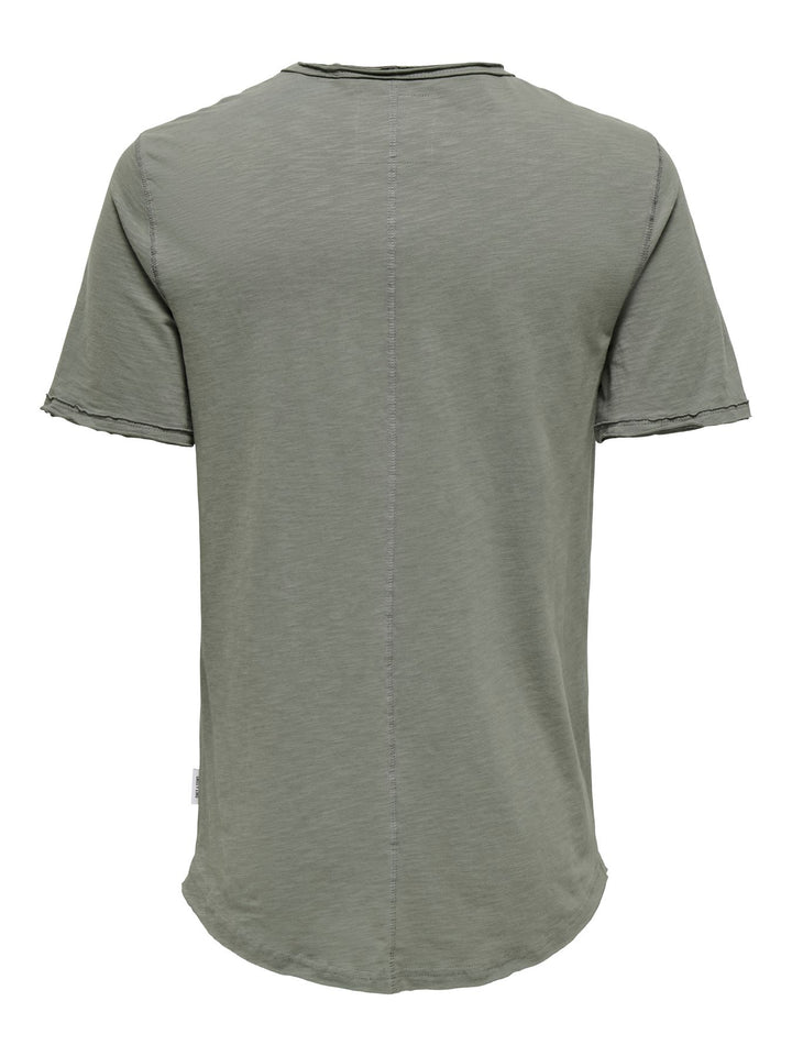 Herren ONSBENNE LONGY V-NECK SS TEE NOOS