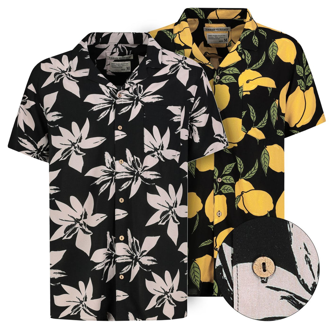 Herren Hemd, kurzarm,Reverskragen, Knopfle