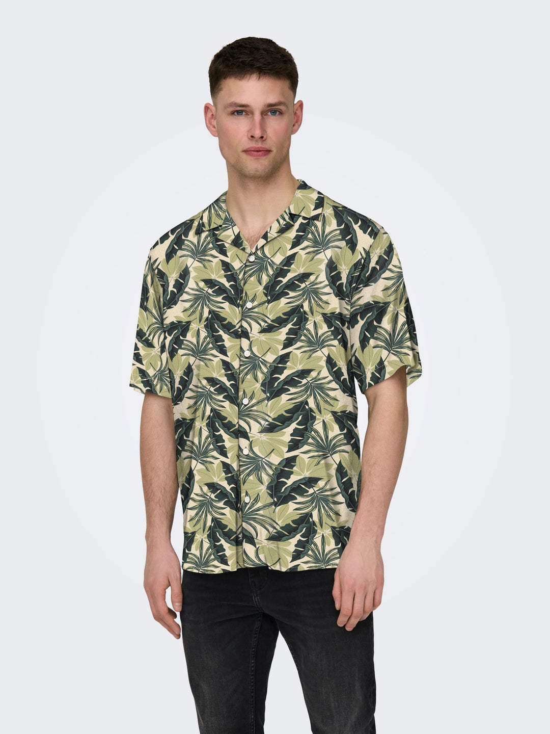 Herren ONSWAYNE LIFE AOP SS VISCOSE SHIRT