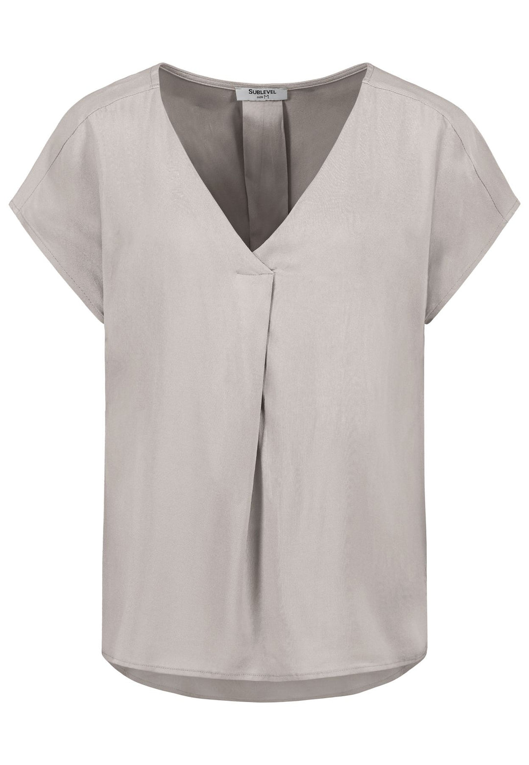 Authentic Style Viskose Bluse V-Ausschnitt