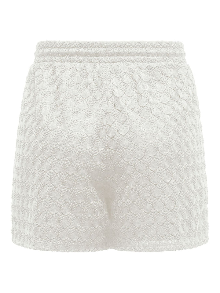 ONLY Damen Strickshorts mit Spitze