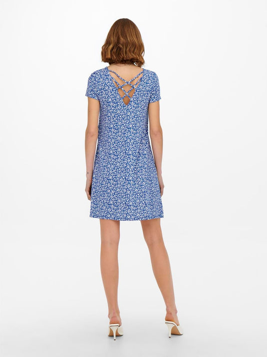 Damen ONLBERA BACK LACE UP S/S DRESS JRS