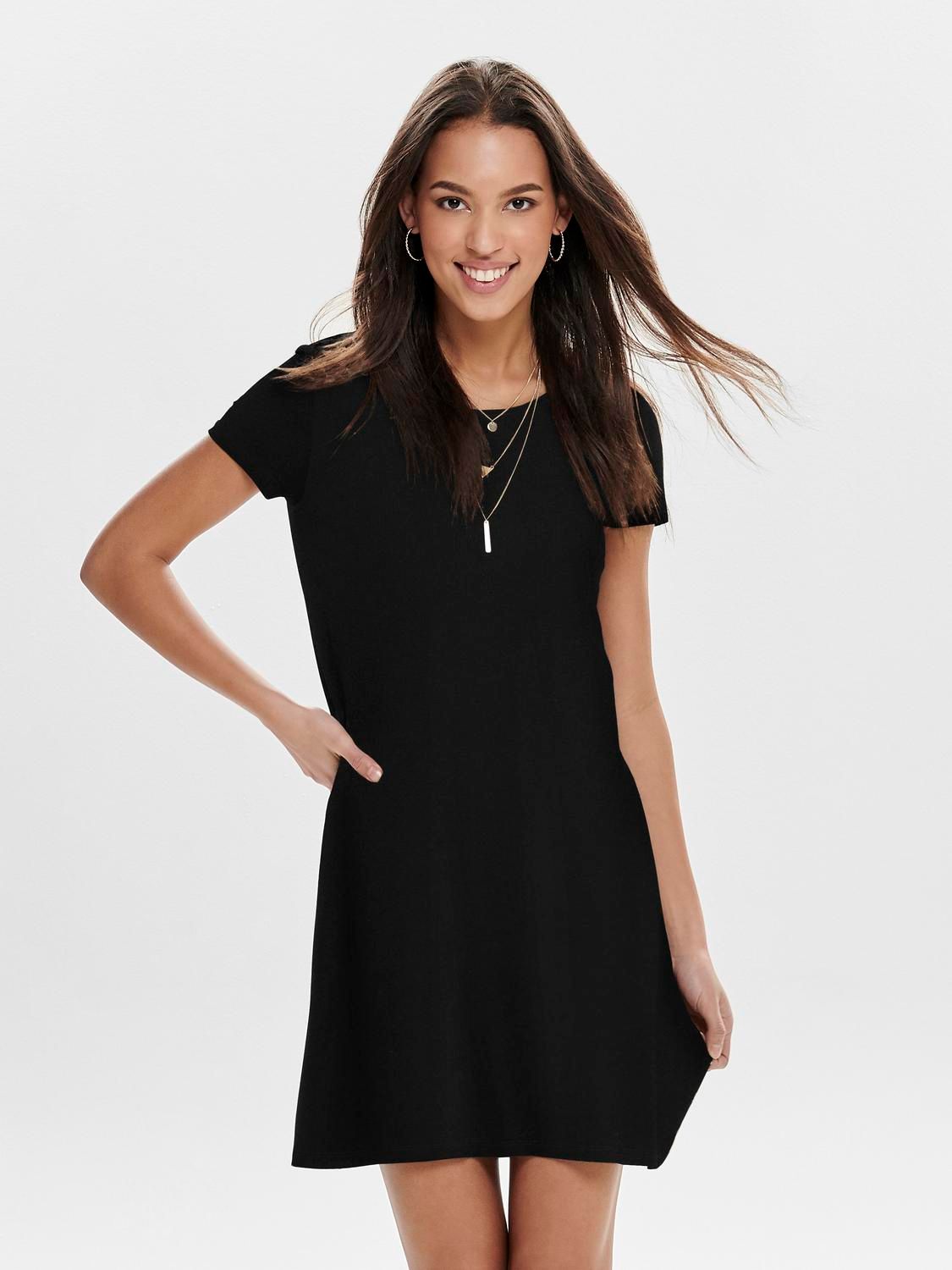 Damen ONLBERA BACK LACE UP S/S DRESS JRS