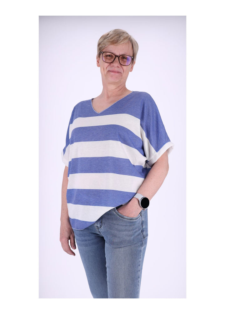 T-Shirt Damen Blockstreifen