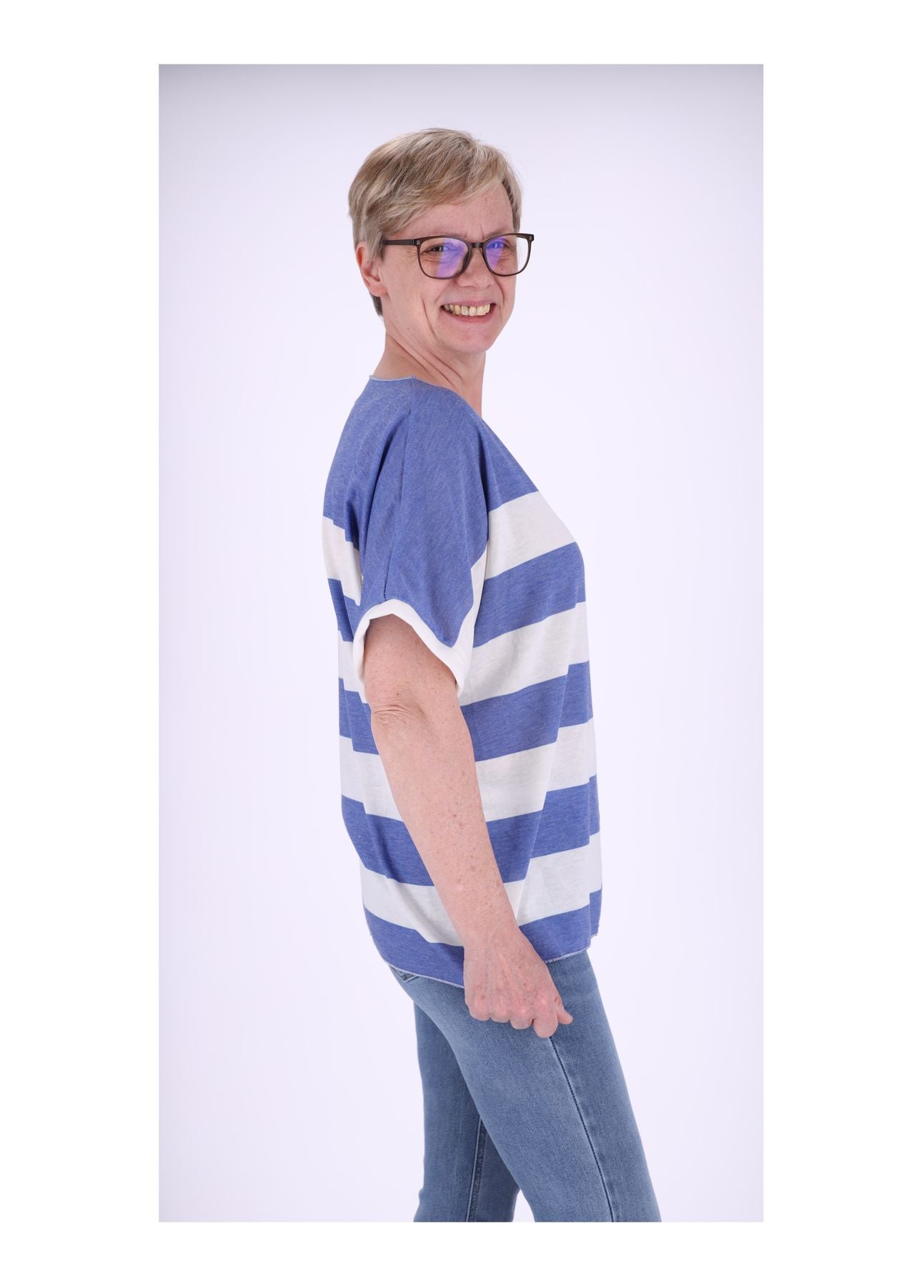 T-Shirt Damen Blockstreifen