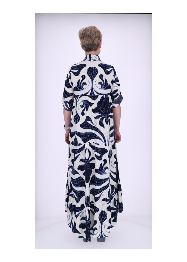 Blusenkleid Maxi Print