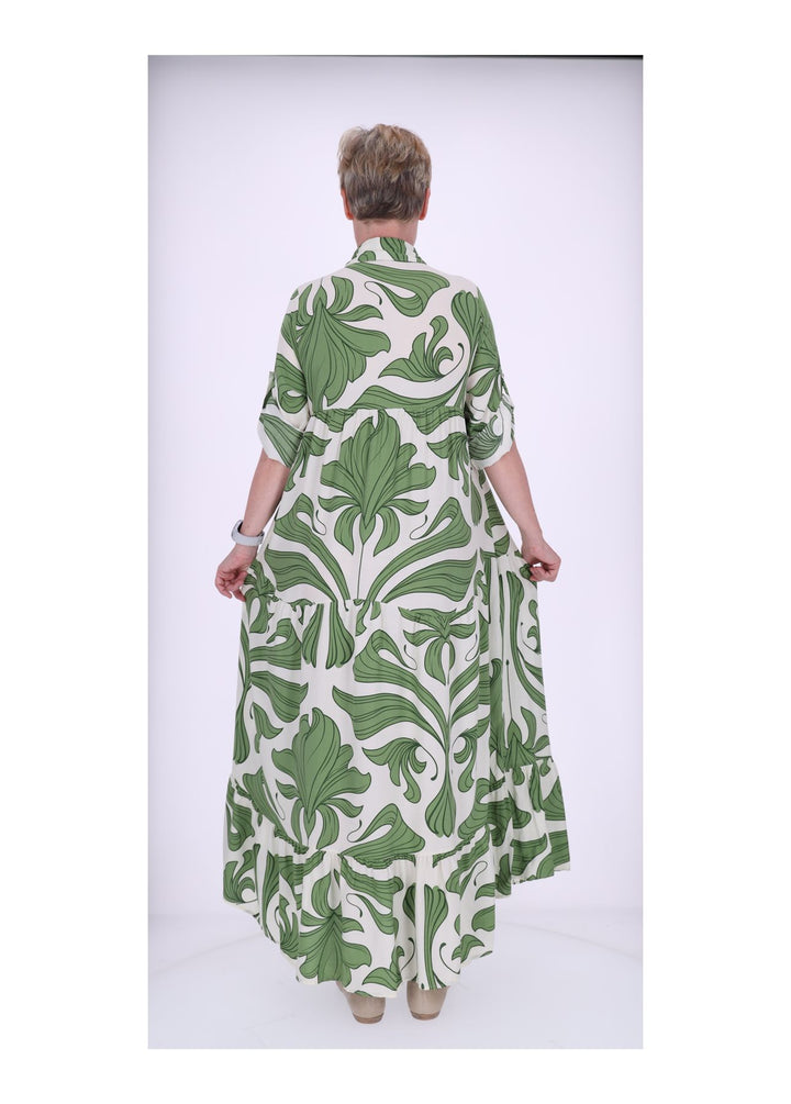 Blusenkleid Maxi Print