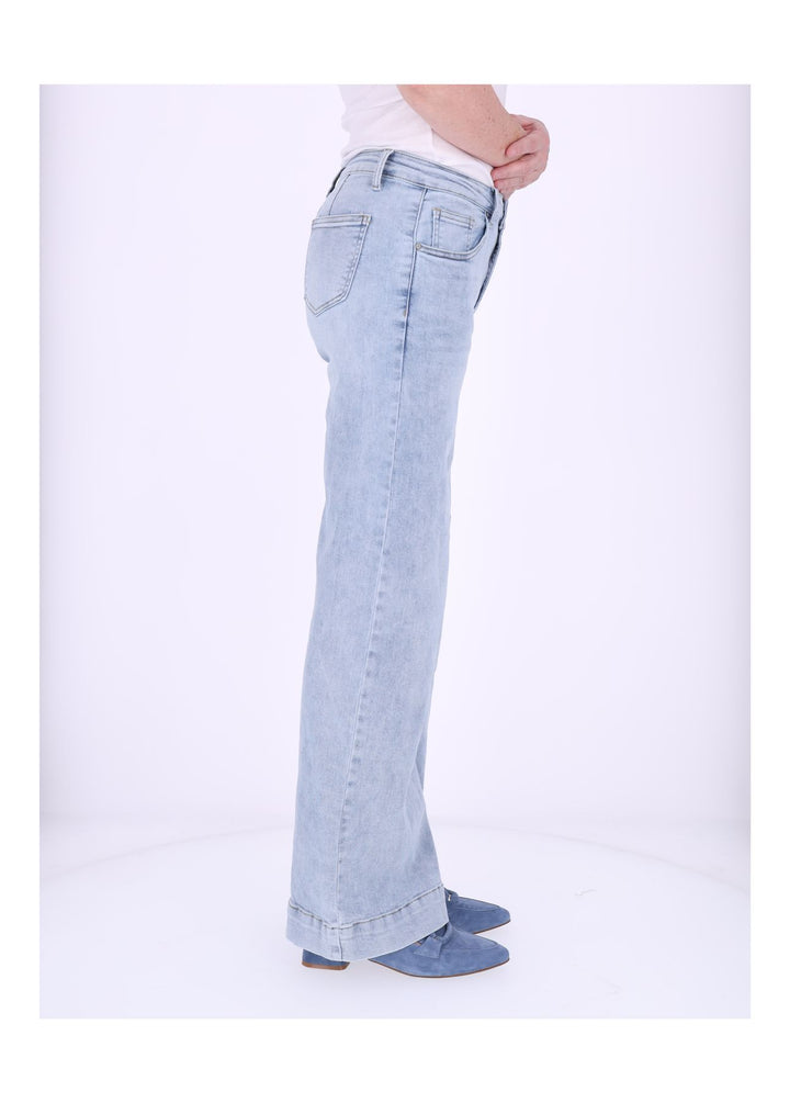 Jeans Damen weites Bein