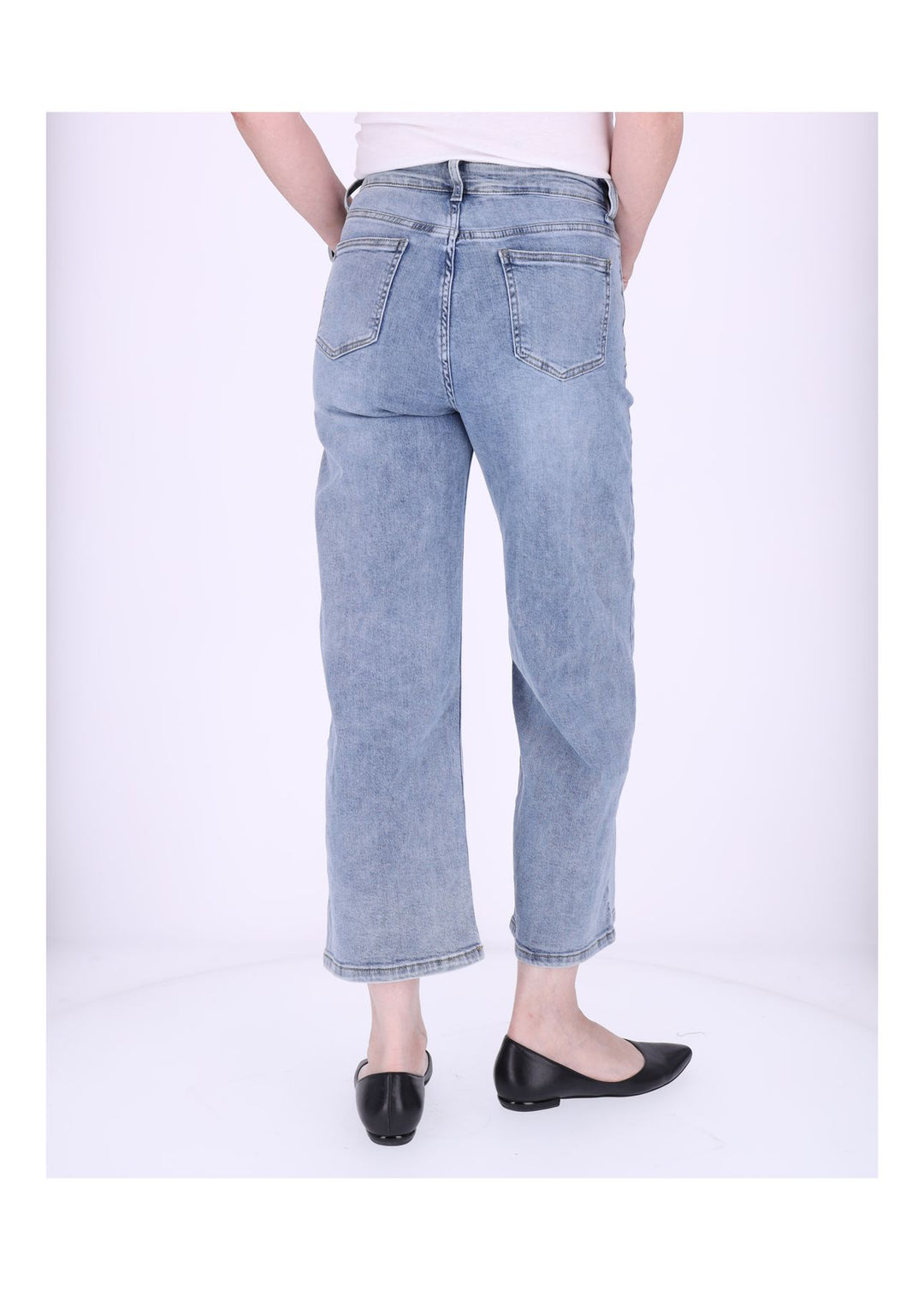 Jeans 7/8 Damen weites Bein