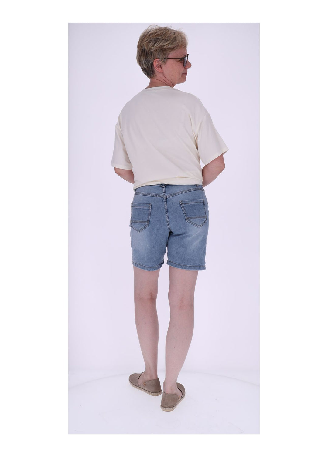 Jeans Short bunte Knöpfe