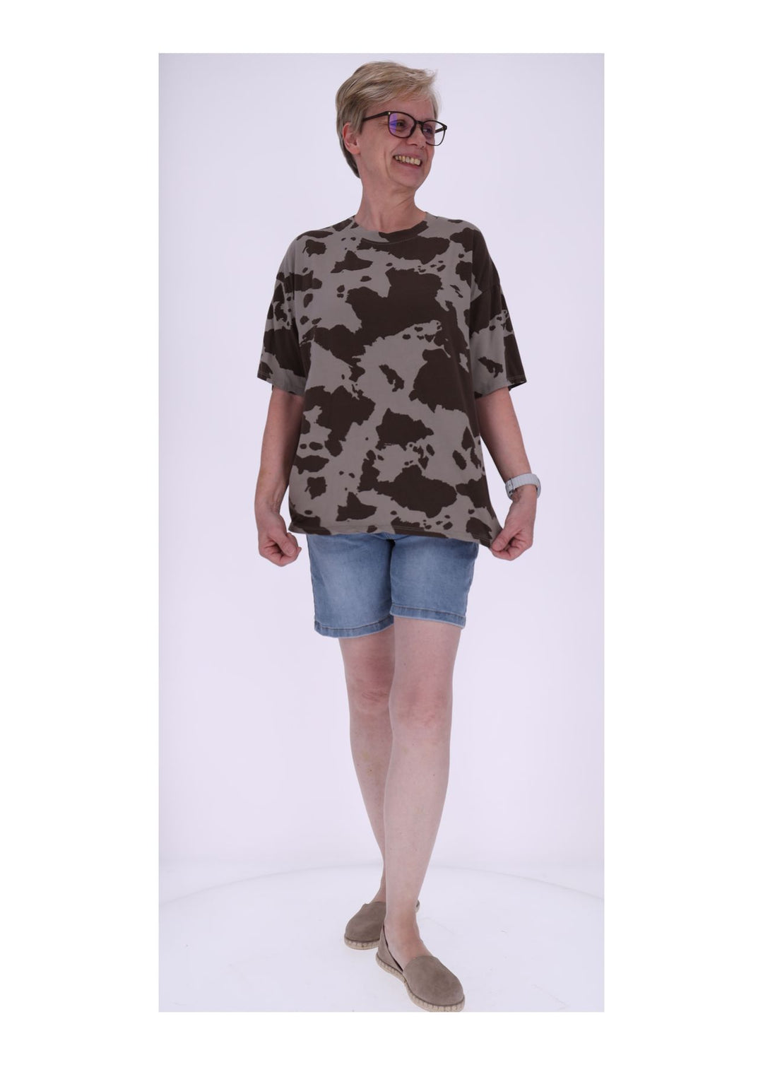 Splash of Color Damen T-Shirt Kuhfell