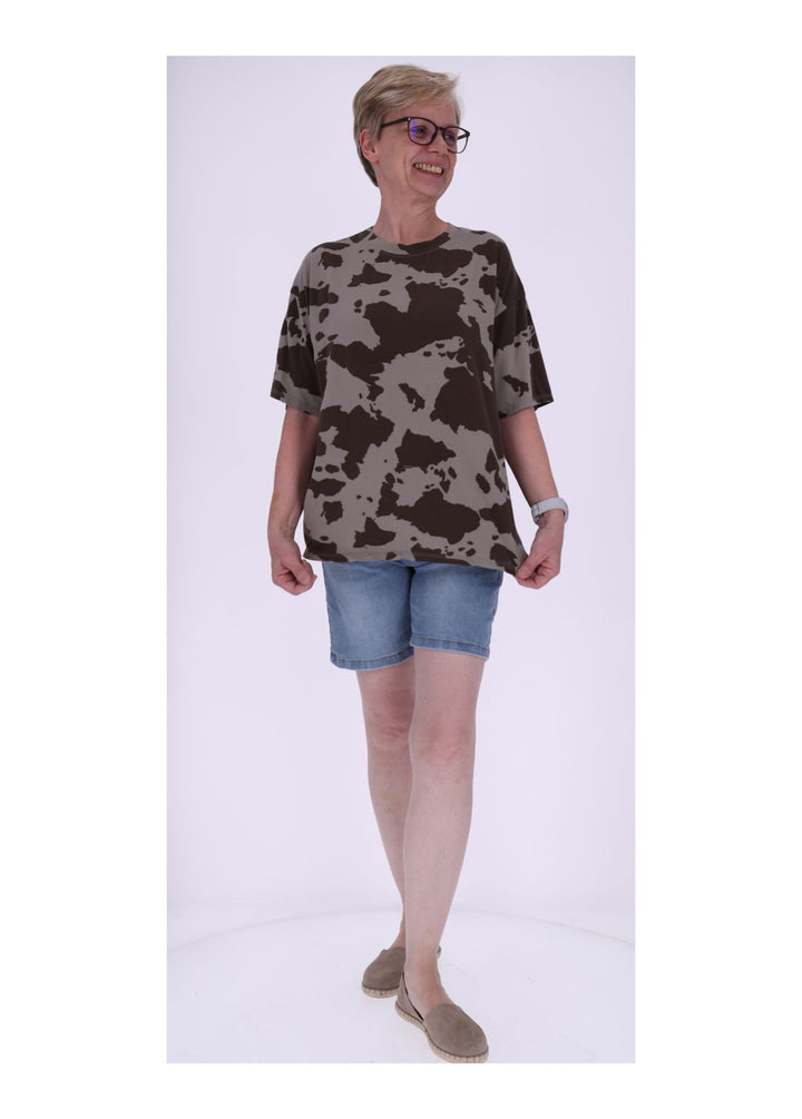 Splash of Color Damen T-Shirt Kuhfell