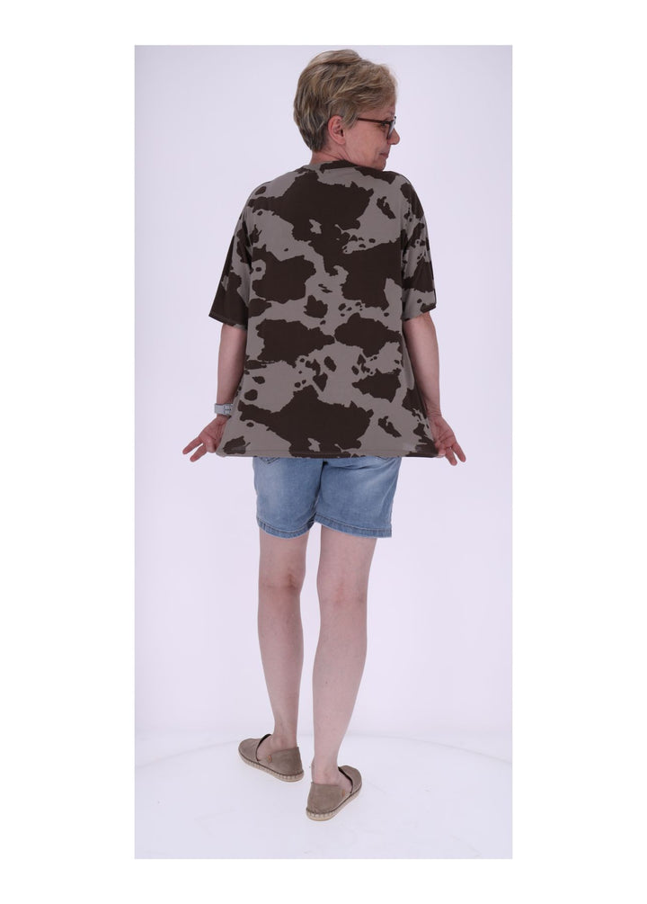 Splash of Color Damen T-Shirt Kuhfell