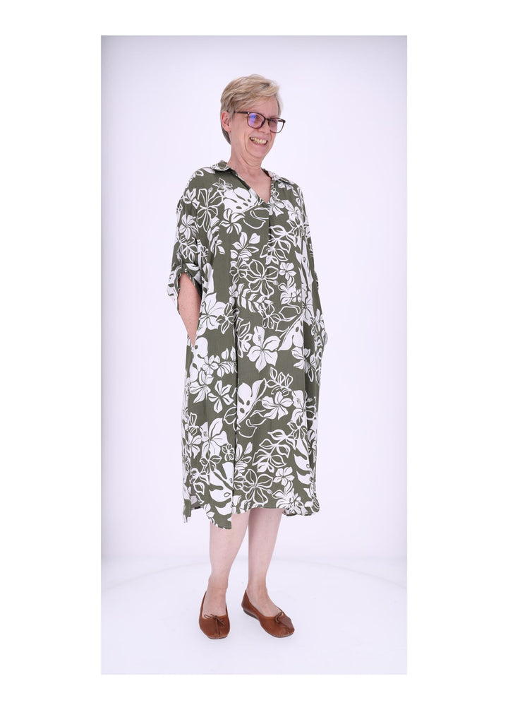 Splash of Color Kleid Blumenprint Viskose
