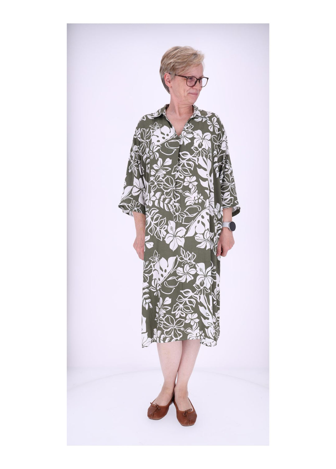 Splash of Color Kleid Blumenprint Viskose
