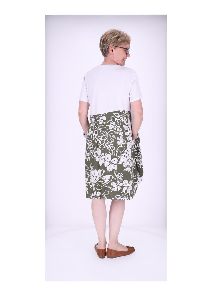 T-Shirtkleid Damen Rock Print Floral