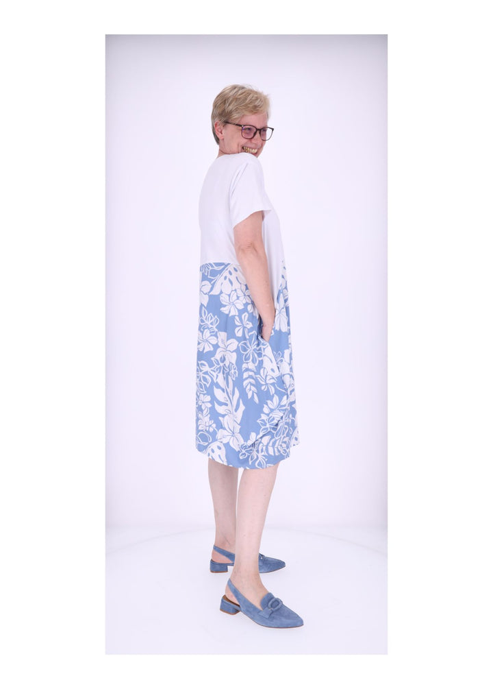 T-Shirtkleid Damen Rock Print Floral