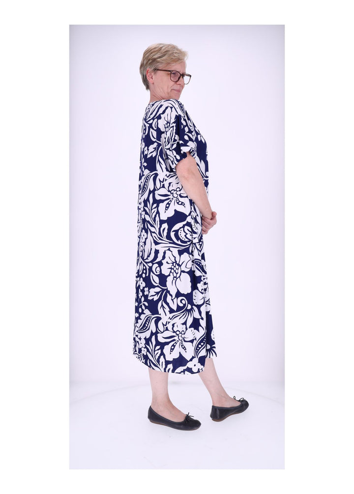 Splash of Color Kleid Rundhals Viskose