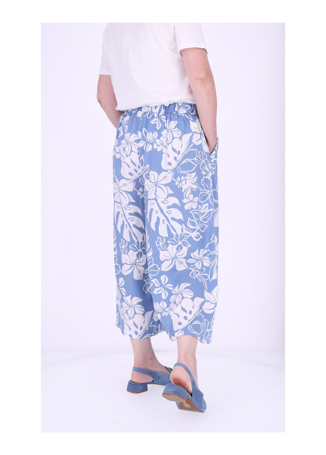 Culotte Damen Print Blumen