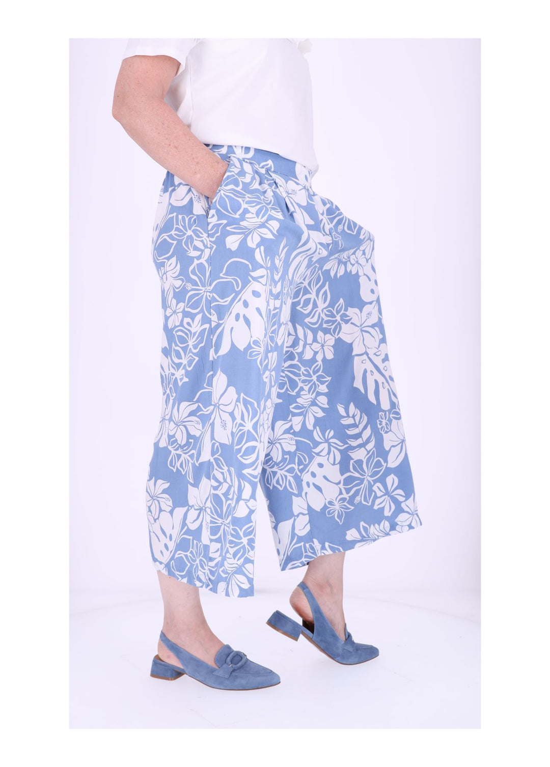 Culotte Damen Print Blumen