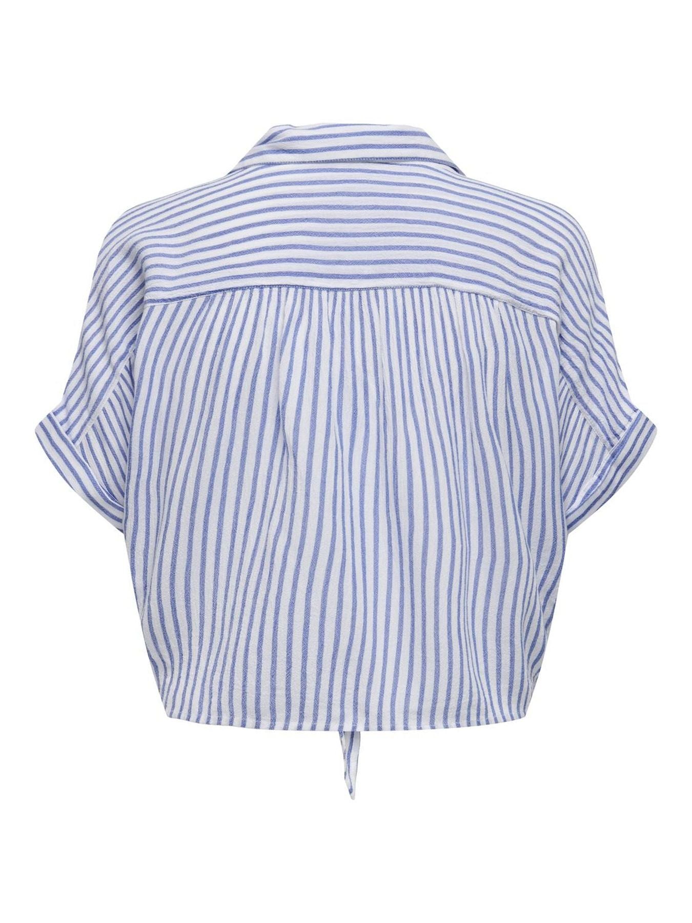 Damen ONLPAULA LIFE S/S TIE SHIRT WVN NOO