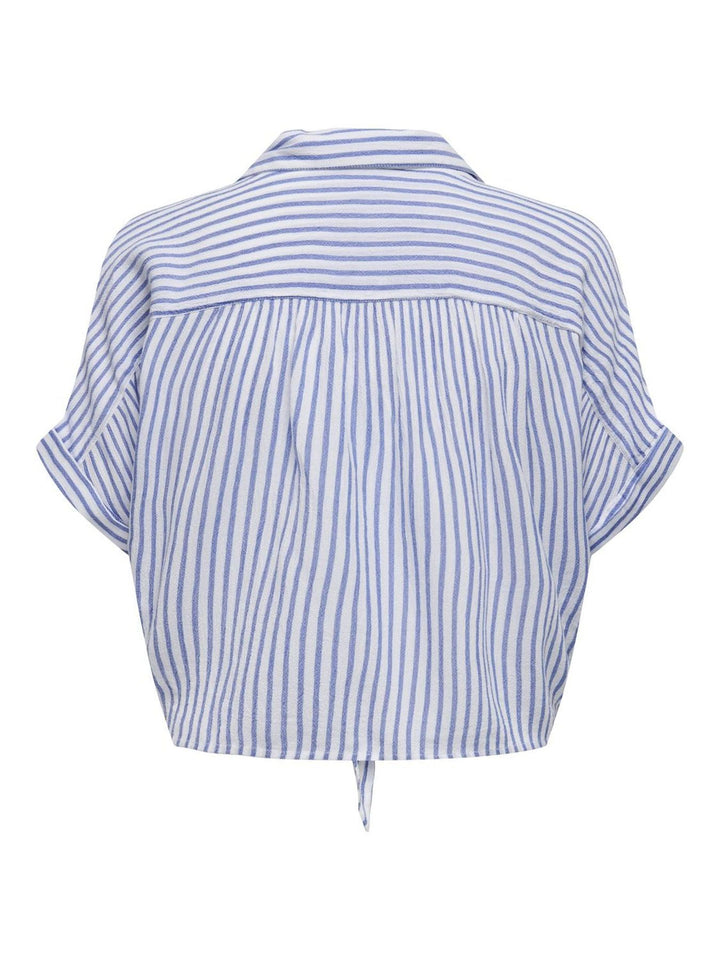 Damen ONLPAULA LIFE S/S TIE SHIRT WVN NOO