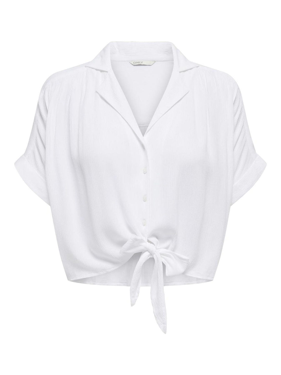 Damen ONLPAULA LIFE S/S TIE SHIRT WVN NOO