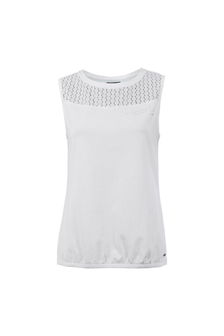 SOQUESTO Top Damen mit Spitzeneinsatz