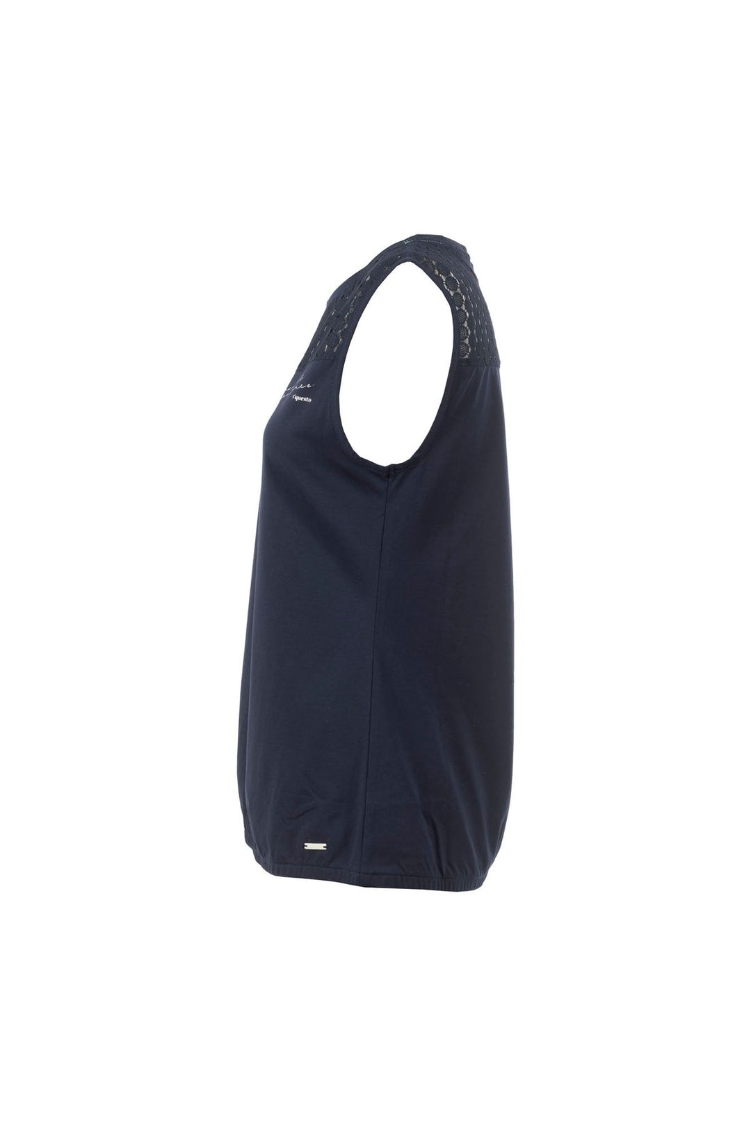 SOQUESTO Top Damen mit Spitzeneinsatz