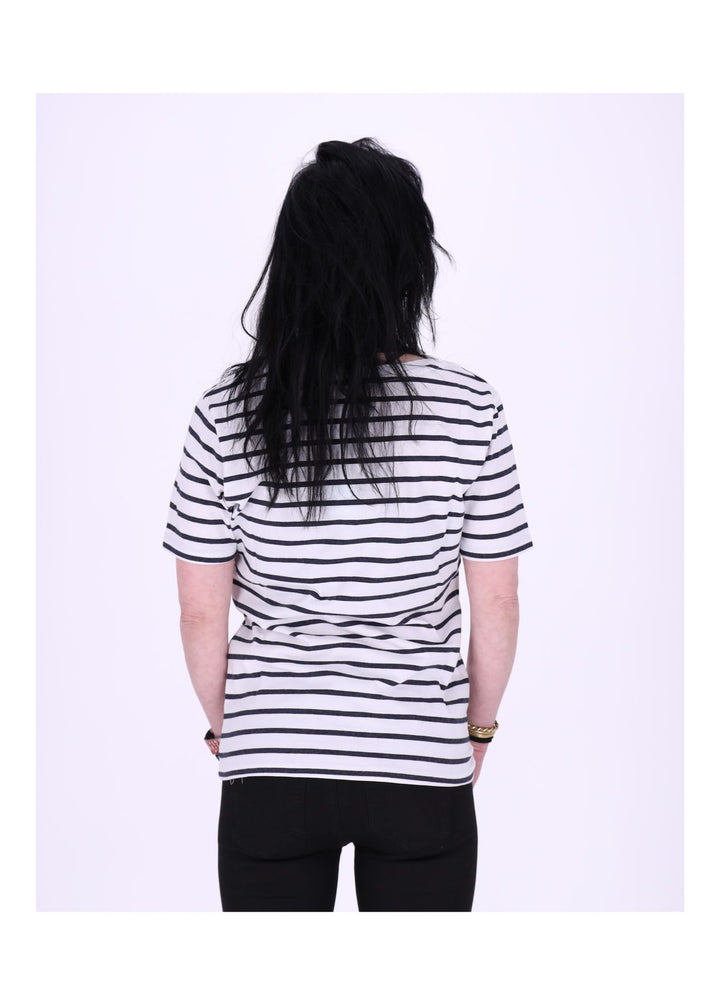 Damen 19624-TURIN-V-NECK-STREIFEN