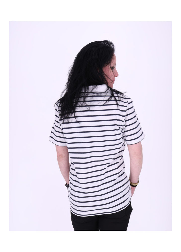 TARA M Damen Poloshirt gestreift