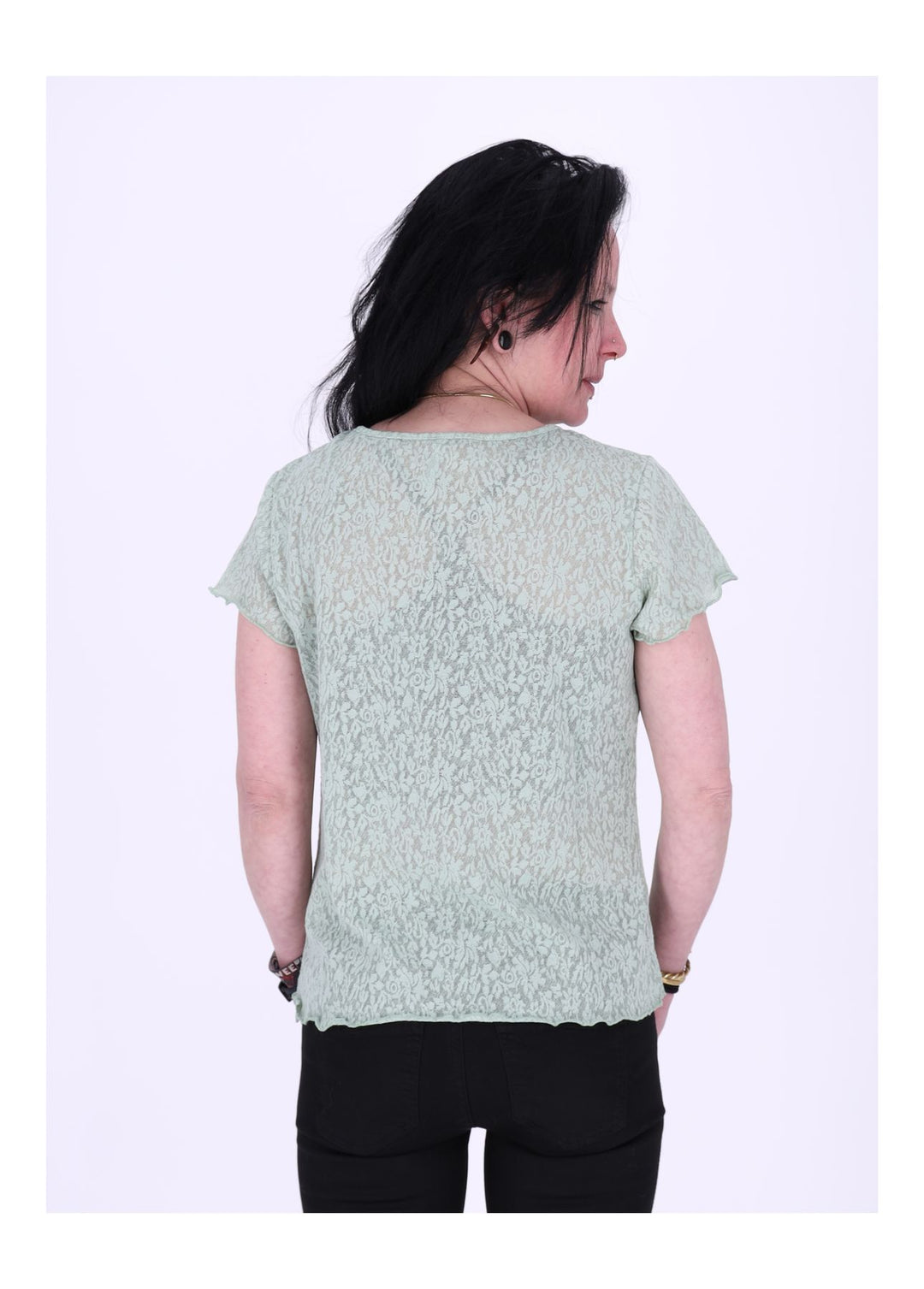 Hailys Damen T-Shirt aus Spitze